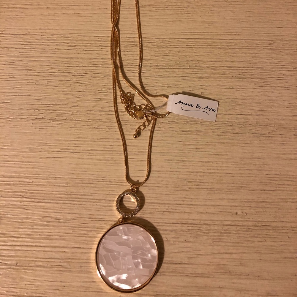 Ana & Ava Gold Necklace with Matching Earrings